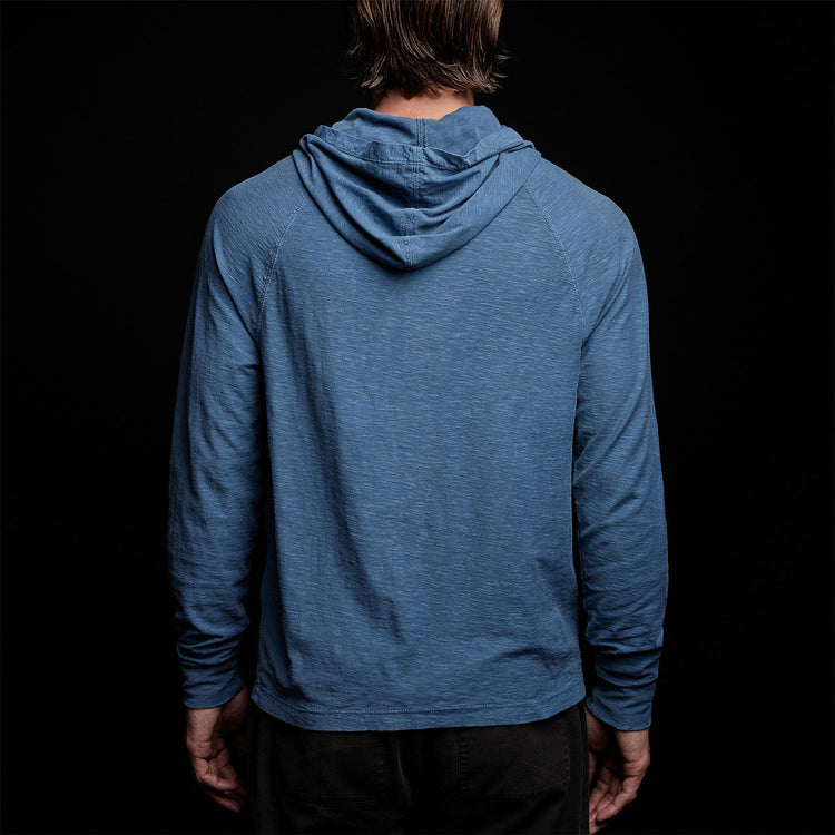 Inside Out Raglan Hoody in Lake Pigment | James Perse Los Angeles
