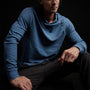 Inside Out Raglan Hoody in Lake Pigment | James Perse Los Angeles