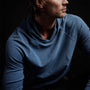 Inside Out Raglan Hoody in Lake Pigment | James Perse Los Angeles