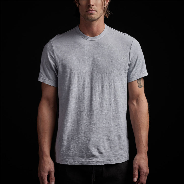 Inside Out Short Sleeve Crew in Blue Fog Pigment | James Perse Los Angeles