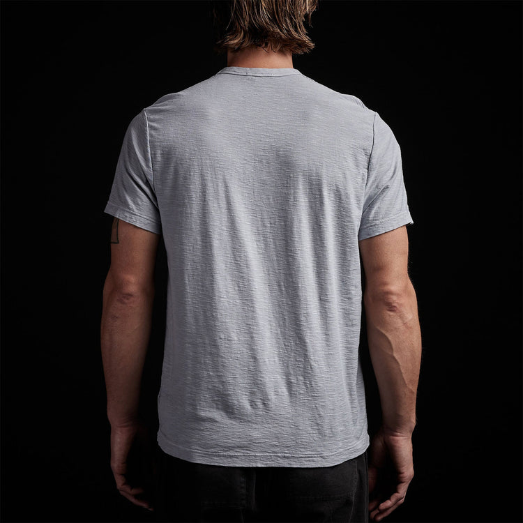 Inside Out Short Sleeve Crew in Blue Fog Pigment | James Perse Los Angeles
