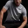 Inside Out Short Sleeve Crew in Blue Fog Pigment | James Perse Los Angeles