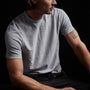 Inside Out Short Sleeve Crew in Blue Fog Pigment | James Perse Los Angeles