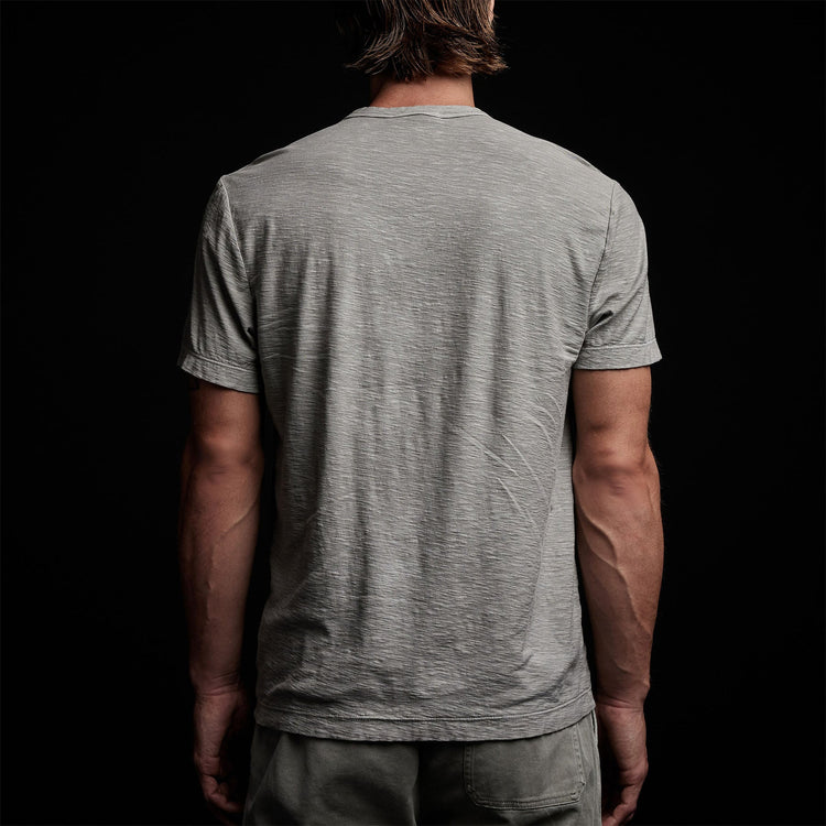 Inside Out Short Sleeve Crew in Concrete Pigment | James Perse Los Angeles