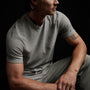 Inside Out Short Sleeve Crew in Concrete Pigment | James Perse Los Angeles