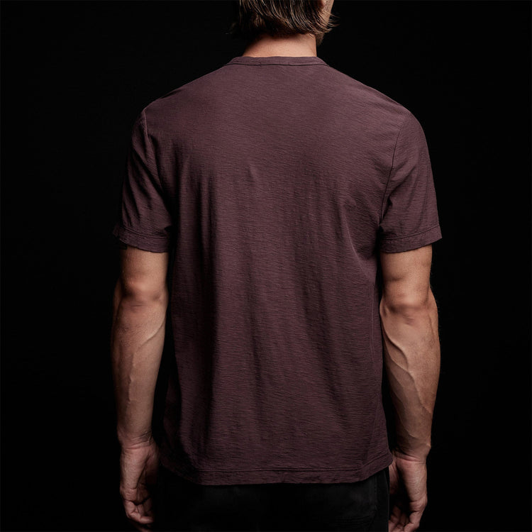 Inside Out Short Sleeve Crew in Dahlia | James Perse Los Angeles