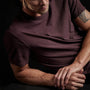 Inside Out Short Sleeve Crew in Dahlia | James Perse Los Angeles