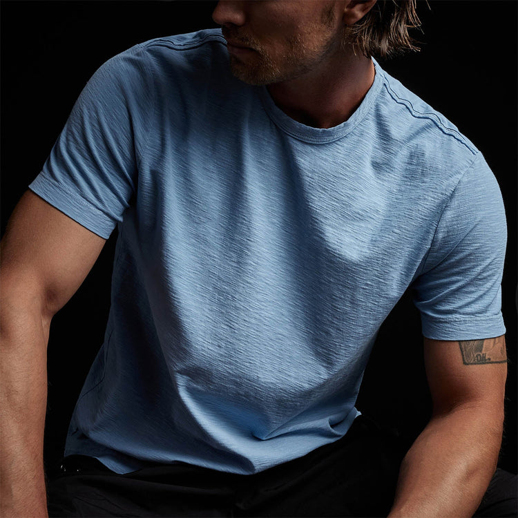 Reverse Slub Jersey Short Sleeve Crew in Delta Pigment | James Perse Los Angeles
