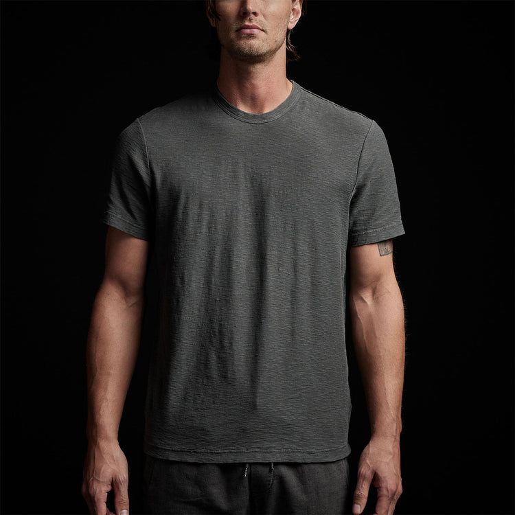 Inside Out Short Sleeve Crew in Fin Pigment | James Perse Los Angeles