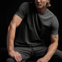 Inside Out Short Sleeve Crew in Fin Pigment | James Perse Los Angeles