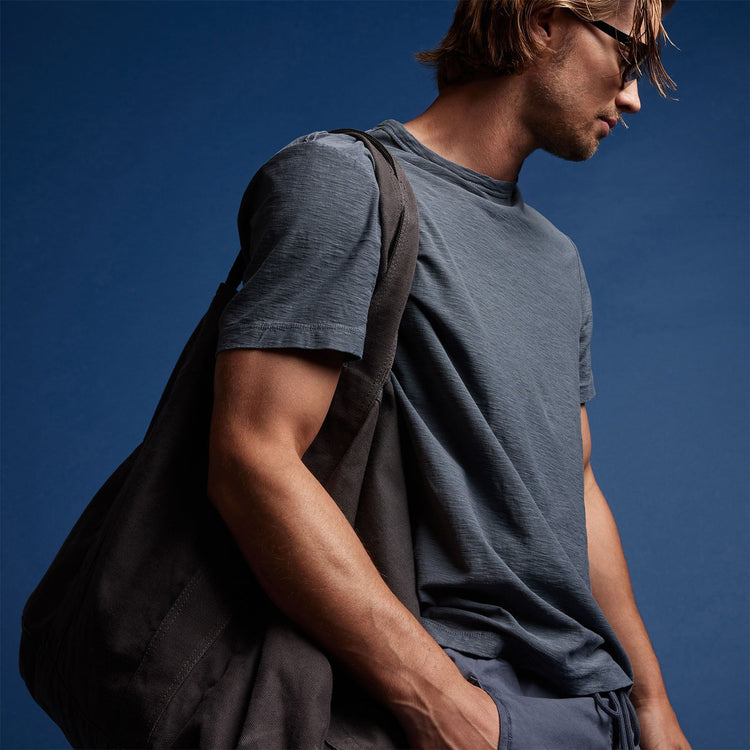 Reverse Slub Jersey Short Sleeve Crew in Maine Pigment | James Perse Los Angeles