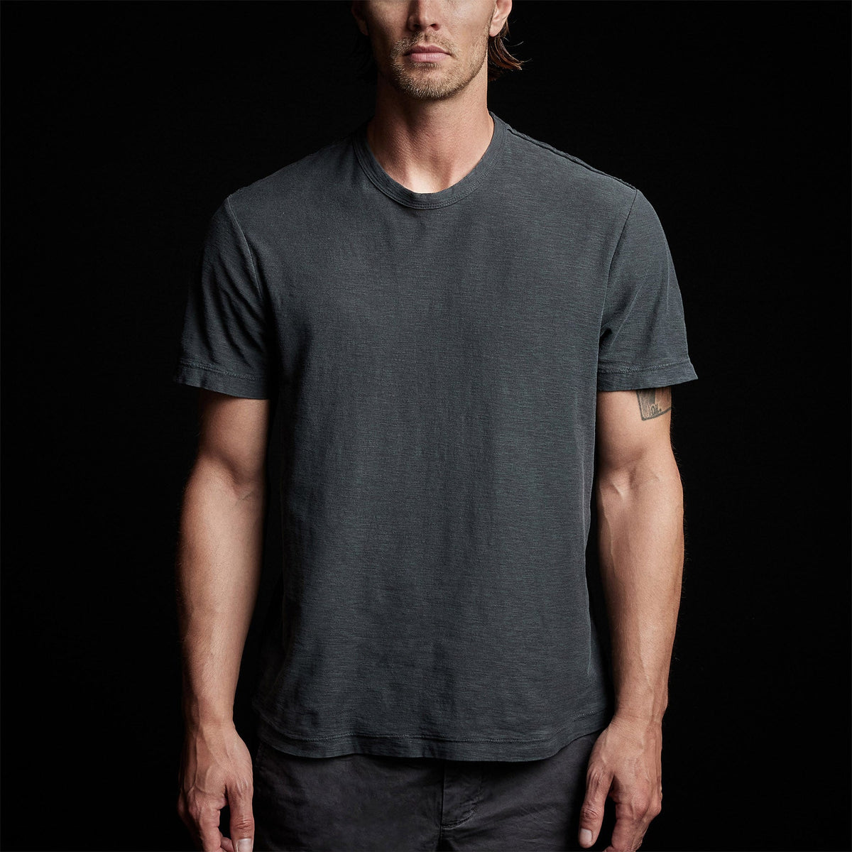Reverse Slub Jersey Short Sleeve Crew in Magma Pigment | James Perse Los Angeles