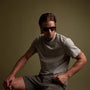 Reverse Slub Jersey Short Sleeve Crew in Silt Pigment | James Perse Los Angeles