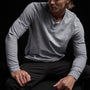 Inside Out Henley in Blue Fog Pigment | James Perse Los Angeles