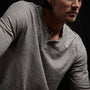 Inside Out Henley in Concrete Pigment | James Perse Los Angeles