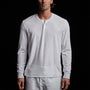Reverse Slub Jersey Henley in White | James Perse Los Angeles