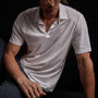 Recycled Lotus Jersey Polo - White | James Perse Los Angeles