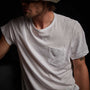 Recycled Lotus Jersey Pocket Tee - White | James Perse Los Angeles