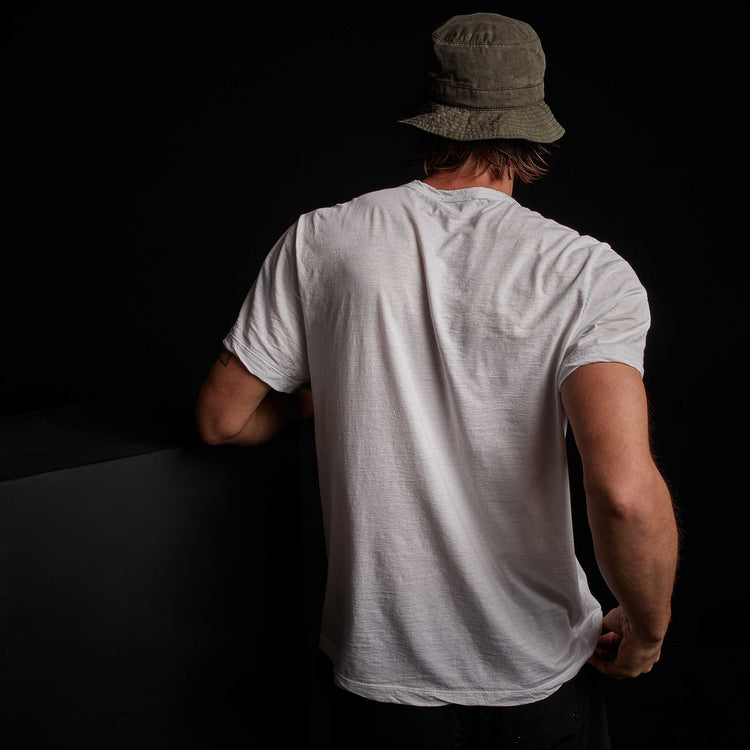 Recycled Lotus Jersey Pocket Tee - White | James Perse Los Angeles