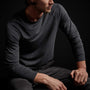 Recycled Lotus Jersey Raglan Crew in Magma | James Perse Los Angeles
