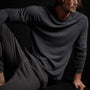 Recycled Lotus Jersey Raglan Crew in Magma | James Perse Los Angeles