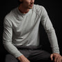Recycled Lotus Jersey Raglan Crew in Skylight | James Perse Los Angeles
