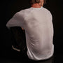 Recycled Lotus Jersey Raglan Crew - White | James Perse Los Angeles