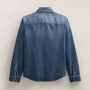 Denim Shirt Jacket in Medium Wash | James Perse Los Angeles FLAT
