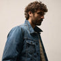 Denim Sherpa Lined Jacket in Medium Wash | James Perse Los Angeles