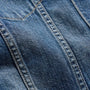 Denim Sherpa Lined Jacket in Medium Wash | James Perse Los Angeles FLAT