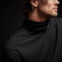 French Terry Funnel Neck in Black | James Perse Los Angeles 