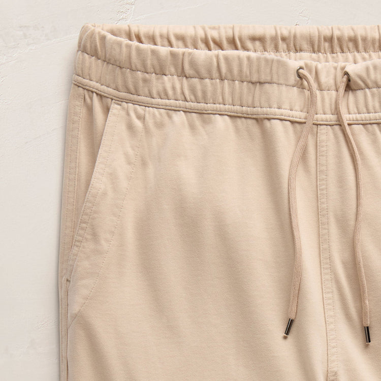 Heavy Organic Suede Jersey Sweat Pant in Stone | James Perse Los Angeles FLAT