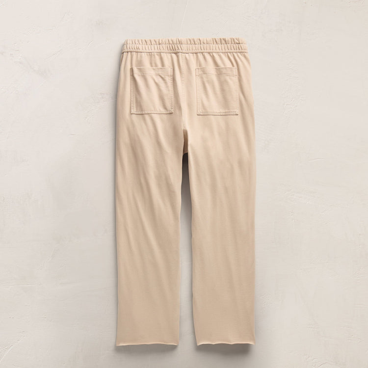 Heavy Organic Suede Jersey Sweat Pant in Stone | James Perse Los Angeles FLAT
