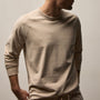Heavy Organic Sueded Jersey Sweat Shirt in Stone | James Perse Los Angeles