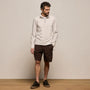 Organic Sueded Jersey Half Zip in Pearl | James Perse Los Angeles