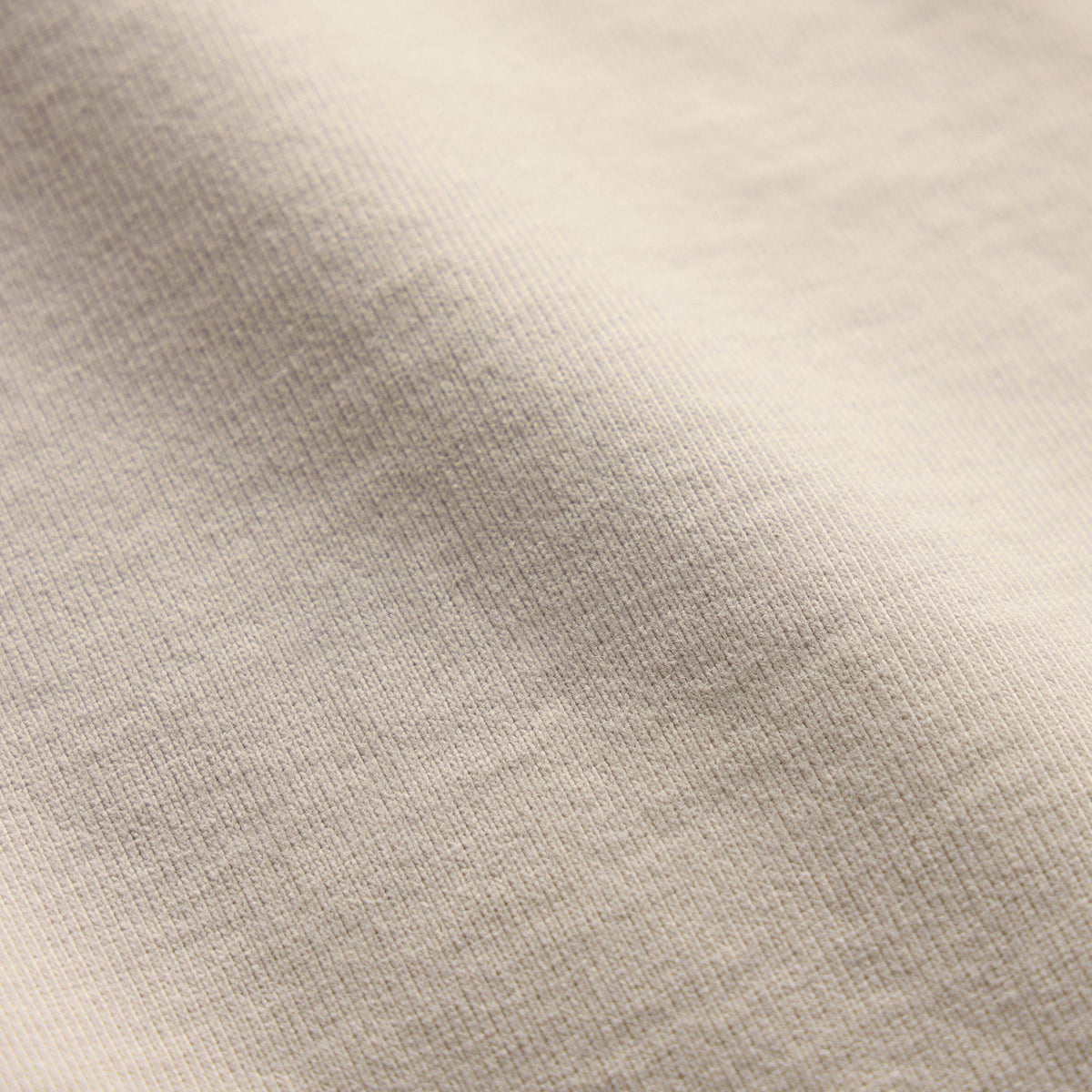Organic Sueded Jersey Half Zip in Pearl | James Perse Los Angeles