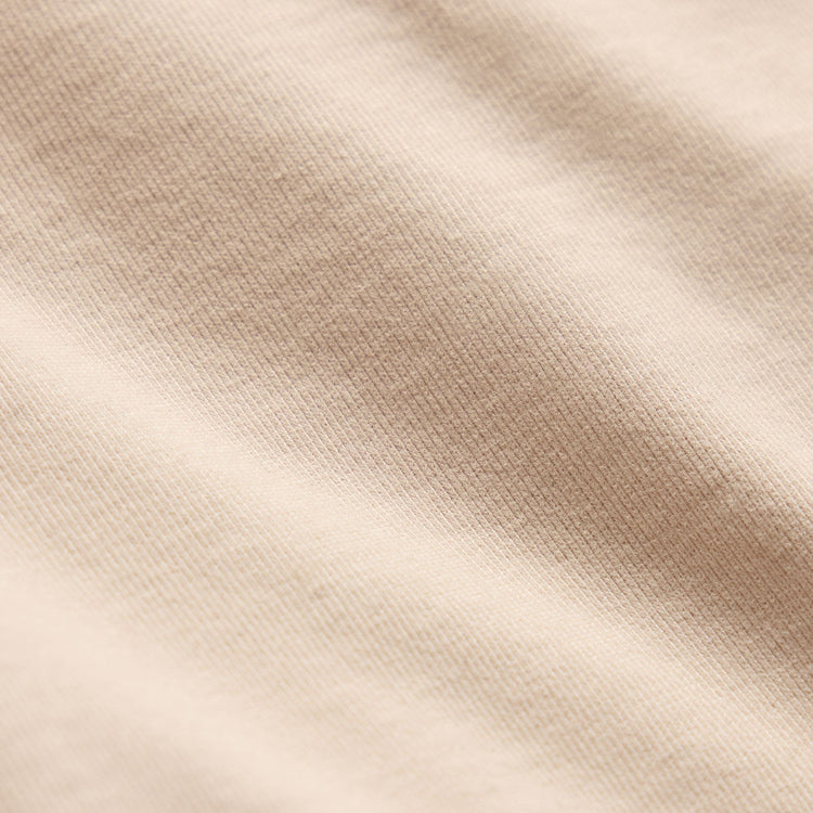Heavy Organic Sueded Jersey Sweat Short in Stone | James Perse Los Angeles FLAT