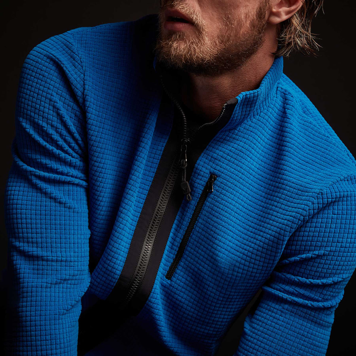 Y/OSEMITE Techno Stretch Zipup - Royal Blue | James Perse Los Angeles