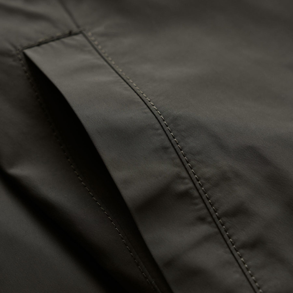 Recycled Twill Coach Jacket in Dark Olive | James Perse Los Angeles
