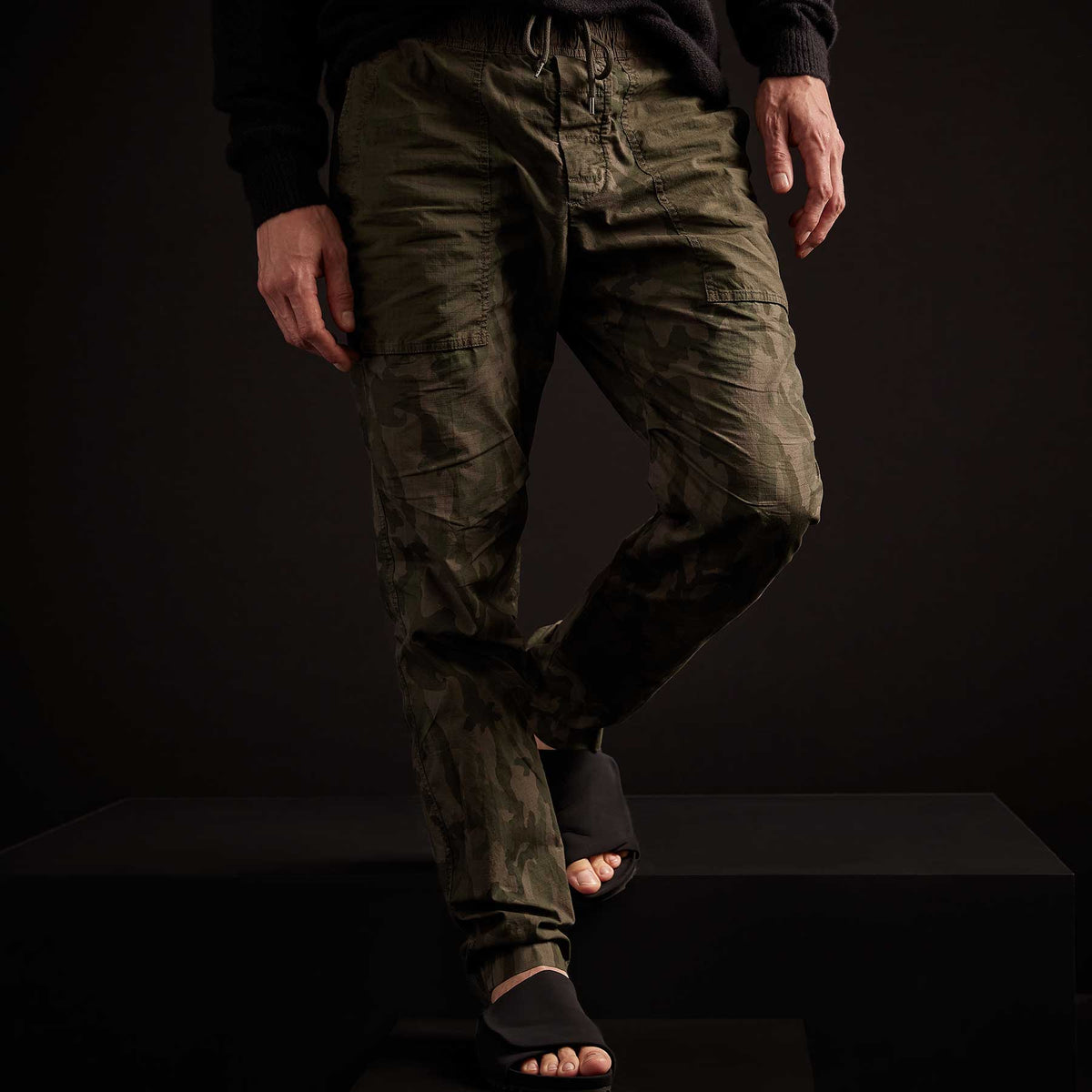 Camo Rip Stop Utility Pant - Hunter Pigment | James Perse Los Angeles