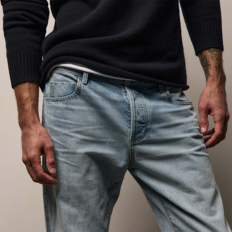 Recycled Cashmere Crew Sweater - Black