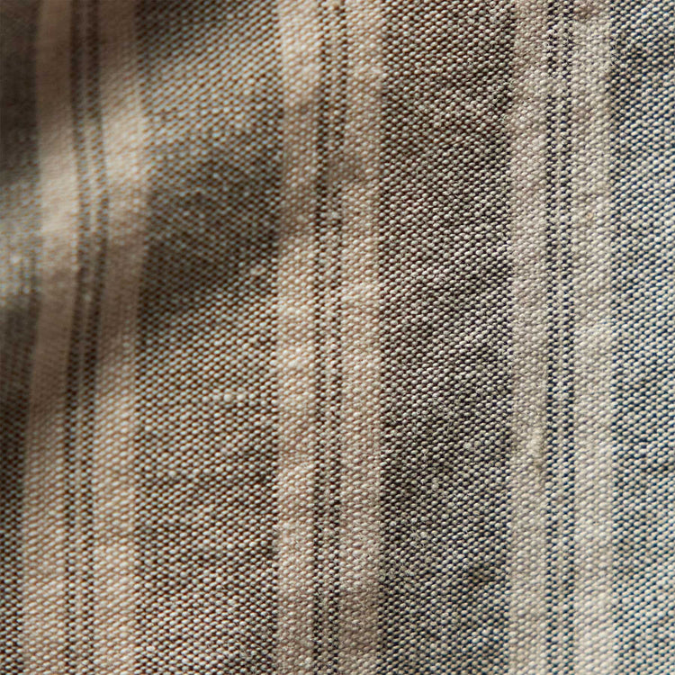 Striped Classic Shirt in Magma/Natural | James Perse Los Angeles