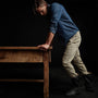 Slub Cotton Drill 5 Pocket Pan in Flax Pigment | James Perse Los Angeles