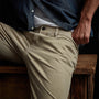 Slub Cotton Drill 5 Pocket Pan in Flax Pigment | James Perse Los Angeles