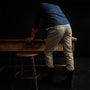 Slub Cotton Drill 5 Pocket Pan in Flax Pigment | James Perse Los Angeles