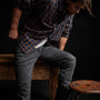 Slub Cotton Drill 5 Pocket Pan in Magma Pigment | James Perse Los Angeles
