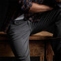 Slub Cotton Drill 5 Pocket Pan in Magma Pigment | James Perse Los Angeles