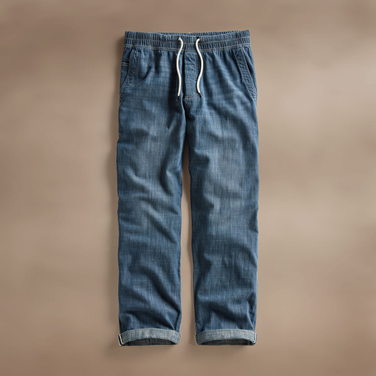 Selvedge Pull On Denim - Medium Wash