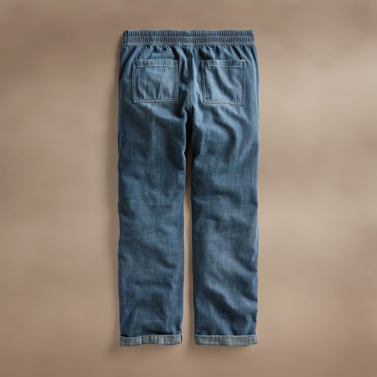Selvedge Pull On Denim - Medium Wash