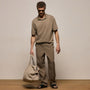 Stretch Poplin Drawstring Pant in Light Olive | James Perse Los Angeles